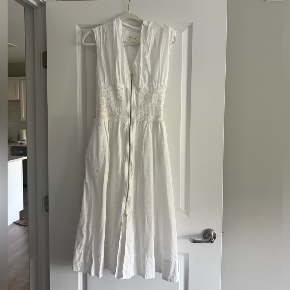 Tommie Zip-Front Midi Dress